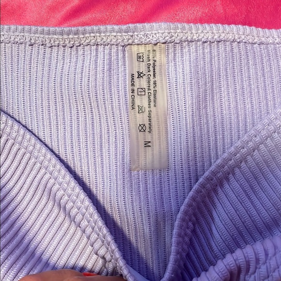 Lavender Ribbed Bikini Set - Picture 4 of 4